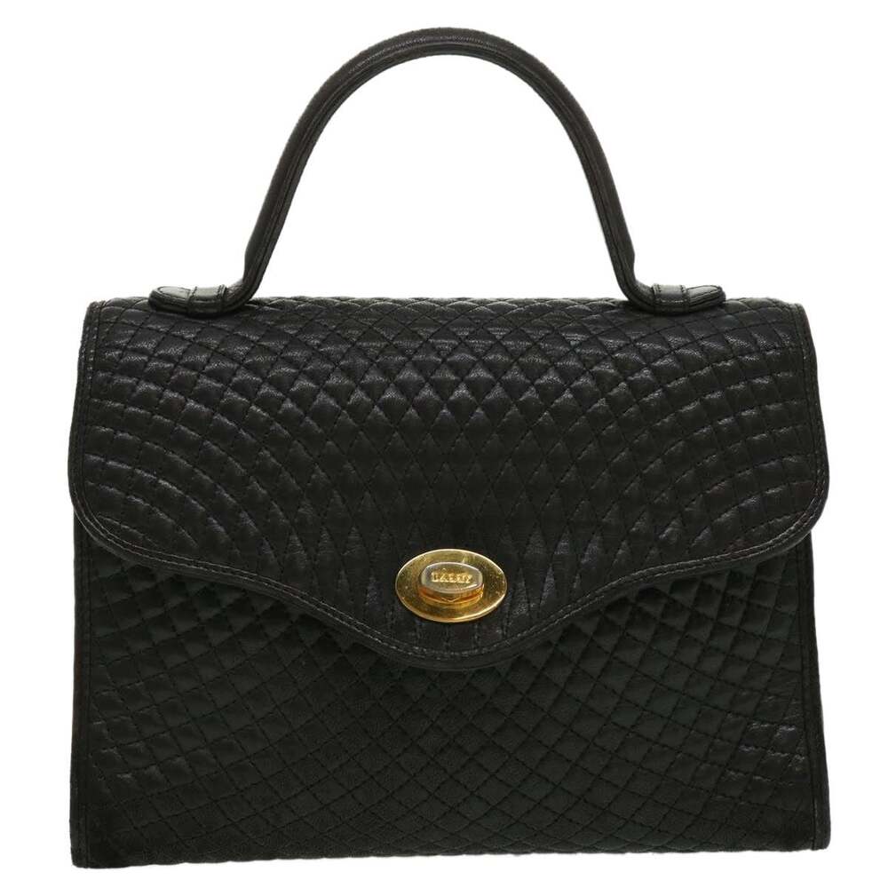 Bally Leather Handbag Black